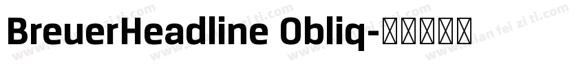 BreuerHeadline Obliq字体转换